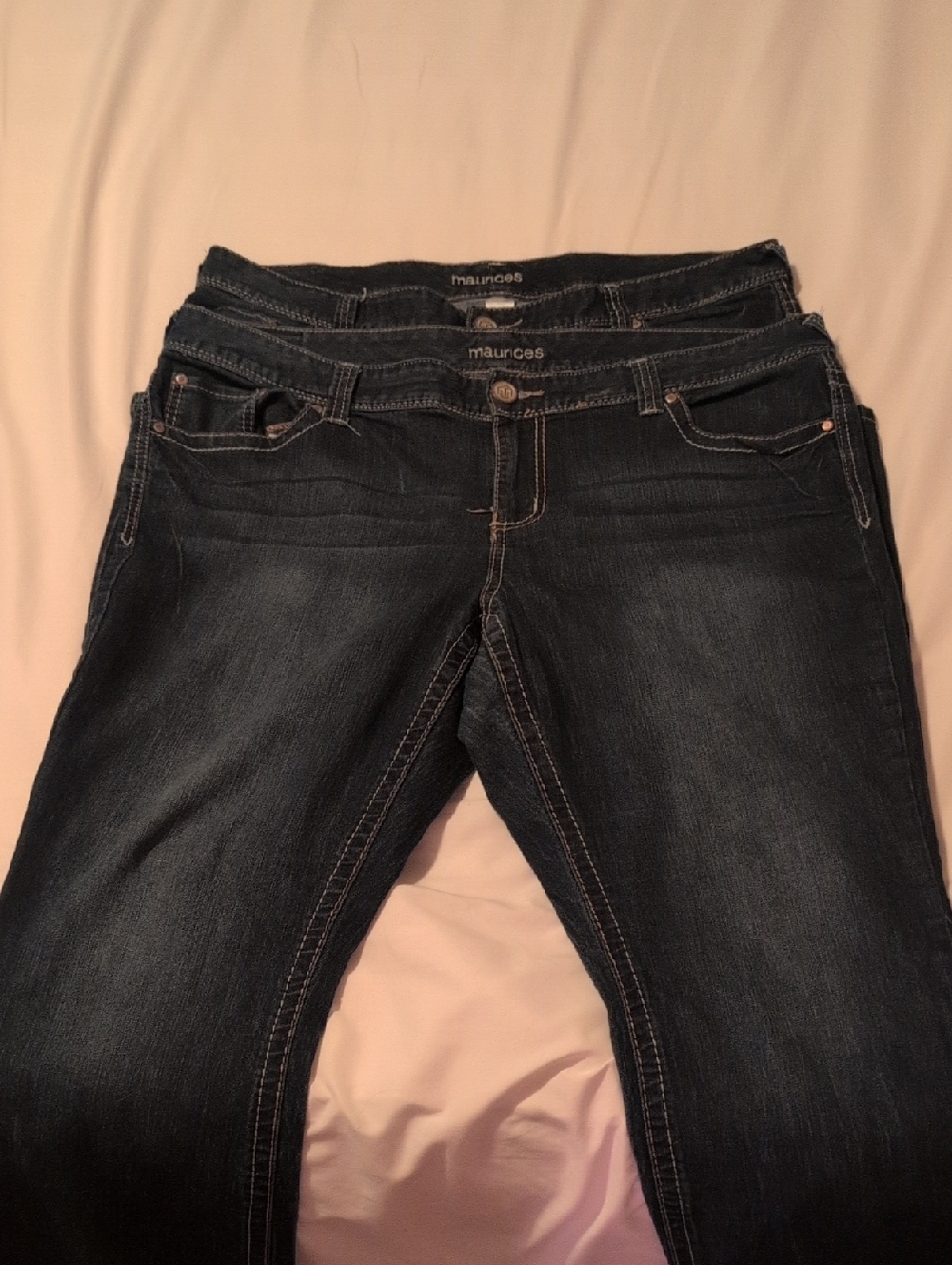 Maurices Women's Dark Indigo Wide Leg Jeans